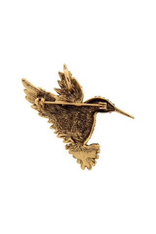 Suntek Vintage Diamante Güzel Hummingbird Hayvan Broş Pin Giyim