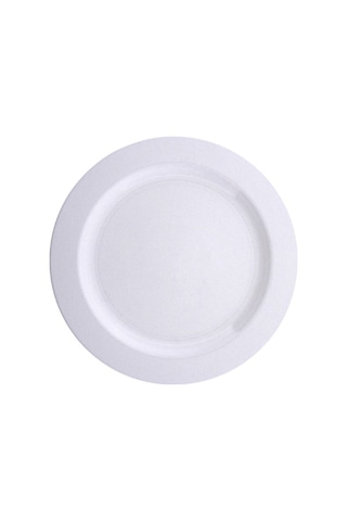 Beyaz Sert Plastik Parti Tabağı 26 Cm 10lu Tek Kullanımlık