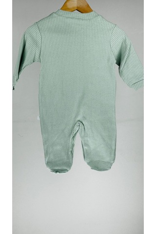 Sevimli Kedicik Patikli %100 Pamuklu Kız Bebek Tulum 001