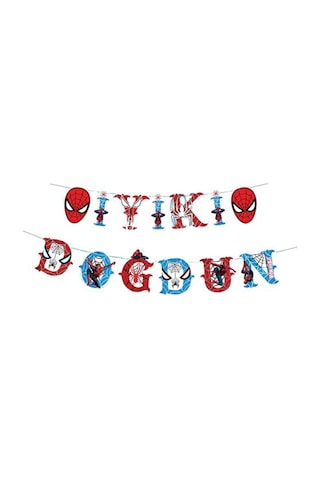 Örümcek Adam Karakterli İyi Ki Doğdun Banner Tüm Yaşlar