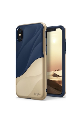 Ringke Wave iPhone X İle Uyumlu Kılıf Marina Gold