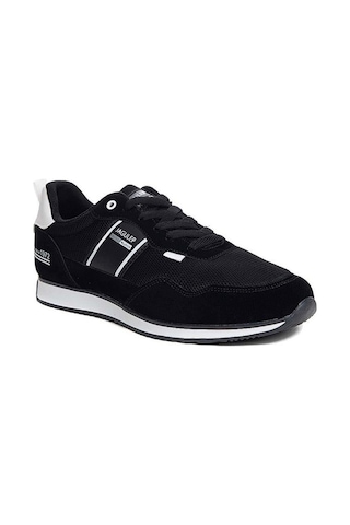 Jagulep Bugatti Deri Anorak Anatomik Erkek Sneaker Siyah Beyaz Siyah