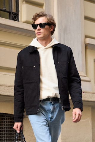 Danger Erkek Pamuklu Mont Ceket Siyah
