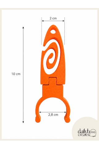 Sup/kano Turuncu Kürek Sabitleme Aparatı 2'li Set -paddle Board Kürek Tutucu Klips-kayma Önleyici Kürek Aksesuarı