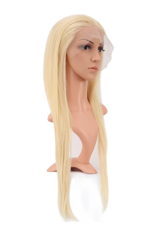 Gerçek Front Lace Düz Platin Tül Peruk / 70/75cm 2466863