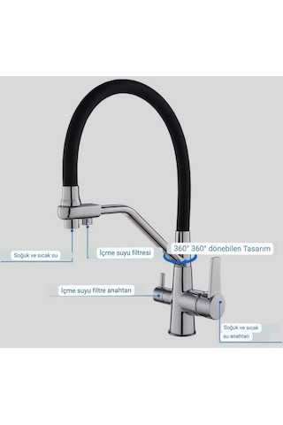 Profaucet Fleko Oynar Borulu Arıtmalı Eviye Bataryası