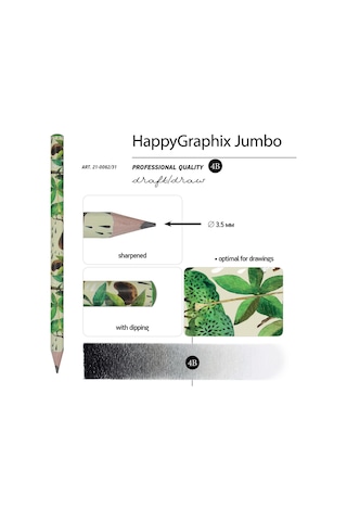 Bruno Visconti "happy Graphix" Jumbo Kurşun Kalem 4b 3.5 MM Baobab Ağacı