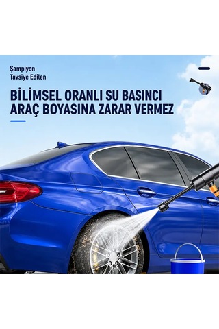 Ezere Jetclean Pro 18000rpm Şarjlı Yüksek Basınçlı Araç Ve Bahçe Yıkama Temizleme Tabancası- 5775 1