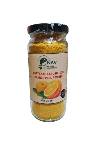 Nav Portakal Kabuğu Tozu Katkısız Koruyucusuz Sağlıklı Cam Şişede