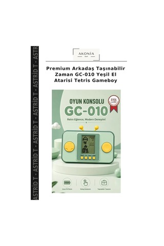 Premium Arkadaş Taşınabilir Zaman Gc-010 Yeşil El Atarisi Tetris Gameboy