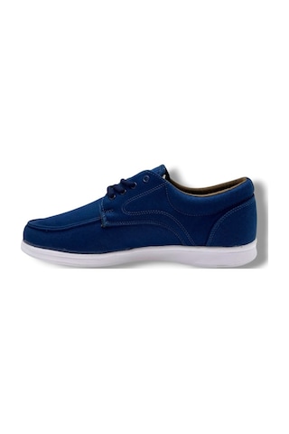 Dakırs 023-26 Keten Anatomik Casual Bağcıklı Erkek Ayakkabı Mavi