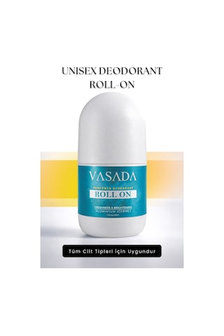 Vasada Ter Önleyici Beyazlatıcı Alüminyum İçermeyen Unisex Roll-On 50 ML