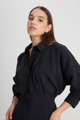 Lee Loose Fit Rahat Kesim Siyah Gömlek Elbise L241612001 Siyah