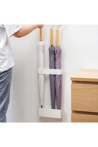 2 Adet Şemsiye Standı Tutucu Matkap Gerektirmez Paslanmaz Ev İç Mekan İçin, Ayarlanabilir Duvara Monte Japon Tarzı Şemsiye Saklama Diğer