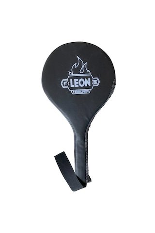 Leon Ultimate Hakiki Deri Boks Ve Kick Boks Raket Ellik Siyah