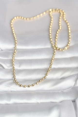 Mey İthalat Cm 14k Gold Renk Top Zincirli Model 60 Cm Kadın Kolye Çok Renkli 72796852