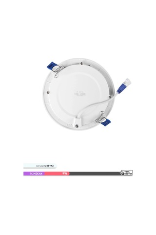 ACK Sıva Altı Yuvarlak LED Panel Armatür 6500K Beyaz AP01-00930 Beyaz