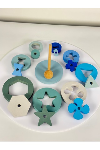 Ahşaplab %100 Doğal Ahşap Yapboz Seti