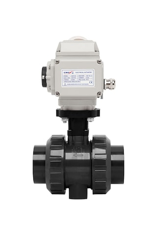 Unox Elektrik Aktüatörlü Pvc Küresel Vana Su İçin
