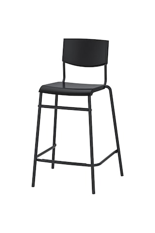 Stıg Siyah 63 Cm Modern Bar Sandalyesi Metal Siyah