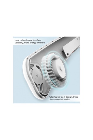 Padalink Usb Şarjlı Boyun Fanı - 360 Soğutma, Sessiz, Taşınabilir, Yaprakssız Tasarım, 1200mah Batarya, Beyaz