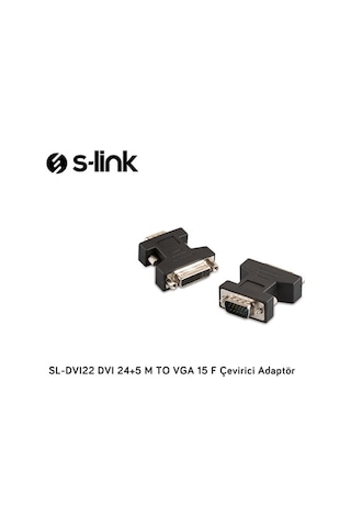 S-Link Sl-Dvı22 Dvı 24 + 5 M To Vga 15 M Çevirici Adaptör