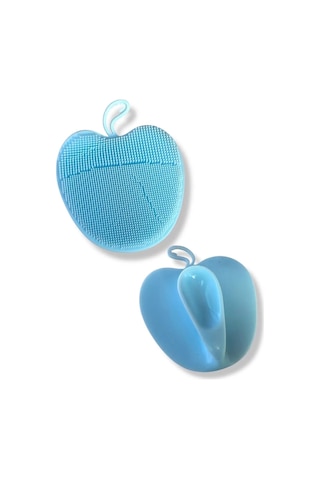 Caş Dekorasyon Mavi Renk Elma Figürlü Yüz Yıkama Aparatı