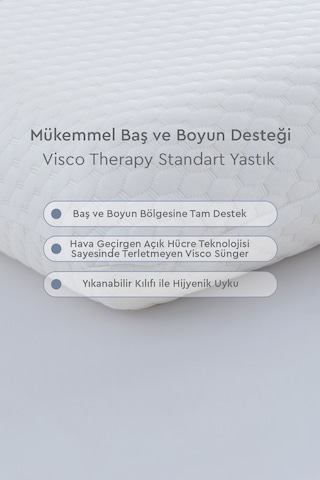 Yataş Bedding Visco Therapy Standart Yastık 38 x 70 CM