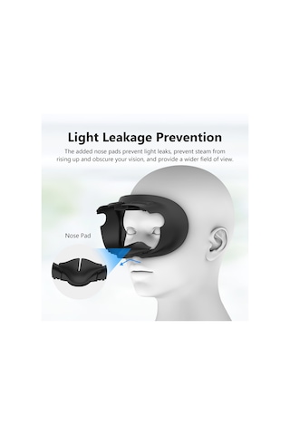 Meta Quest 3 Vr Kulaklık Yıkanabilir Abs+pu Yedek Maske İçin Yüz Kapağı