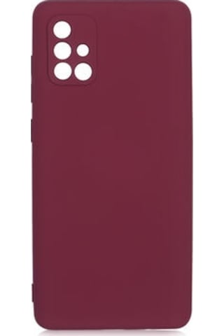 Samsung Galaxy Uyumlu A71 Kılıf İçi Telefonu Çizmeyen Kadife Kaplı Dışı Soft Yapılı Esnek Lansman Kapak Ryc/mara Koyu Mor