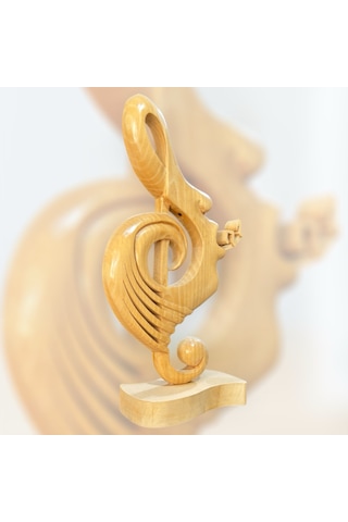 Ahşap El Sanatlar Ahşap Müzik Temalı Biblo
