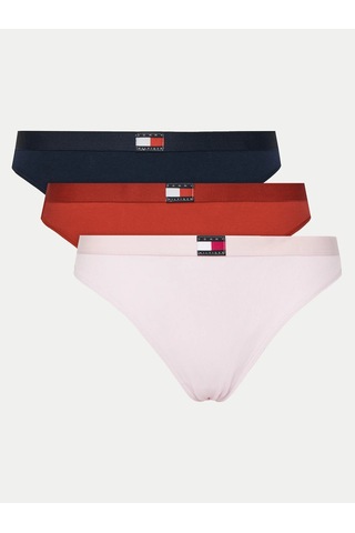 Tommy Hilfiger Tommy Hılfıger Kadın 3 Lü Tanga Uw0uw05641-0v5 Çok Renkli