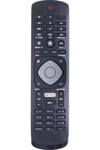 Philips Uyumlu Netflix Tuşlu Tüm Modeller Led Tv Televizyon Uzaktan Kumanda Tr-602