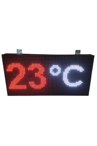 32x64cm P10 Rgb Led Saat Tarih Sıcaklık Göstergesi 32x64cm P10 Rgb Led Saat Tarih Sıcaklık Göstergesi