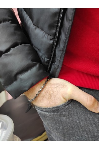 Oriental Kuyumculuk Jewellery Siyah Hematit Doğal Taşlı Ayarlamalı Bileklik Siyah