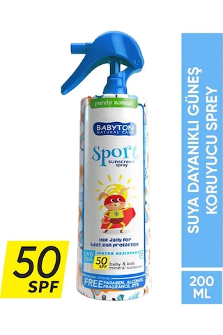 Babyton Suya Dayanıklı Güneş Koruyucu Sprey 50 Spf