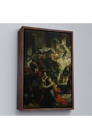 Çerçeveli Pompeii'nin Son Günü Karl Pavlovich Bryullov Kanvas Tablo-6362