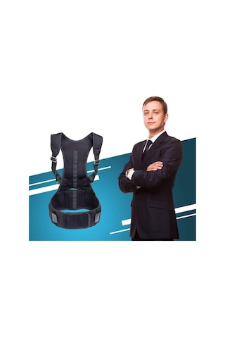 Manyetik Korse Bel Ve Sırt Destek Ortopedik Dik Duruş Korsesi Omuz Skolyoz Aldımaldım