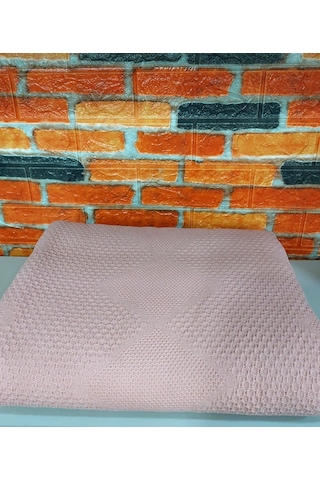 Şaheser %100 Pamuk Çift Kişilik Pike 240x220 Tek Pike -pudra Pudra