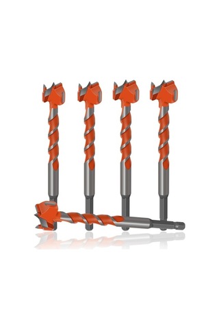 Prestigegoods Uzatma Forstner Ucu Ahşap İşleme Delik Açma Aleti Çimentolu Karbür 16-25mm 7mm Altıgen Saplı Turuncu Diğer