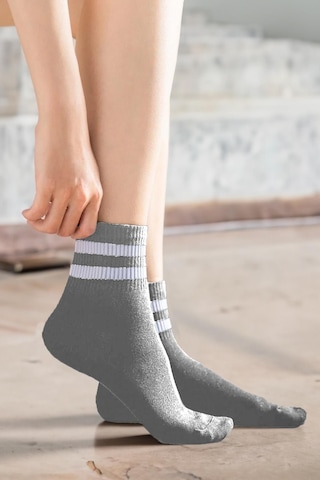 Çizgili Tenis Çorabı Kolej Çorap Unisex 2 Adet 001