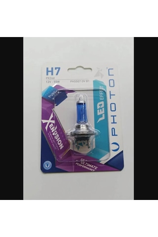 Ampul H7 12v 55w Xen Vision Beyaz Photon Ph5507dv Takım