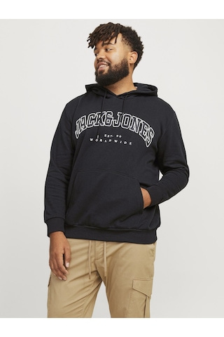 Jack & Jones Jack Jones 3xl 4xl 5xl 6xl Erkek Büyük Beden Sweatshirt 12258867 Siyah