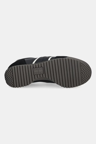 Tommy Hilfiger Kadın Yumuşak Süet Deri Rahat Tabani Siyah Sneaker En0en03001-bds-12075 Siyah