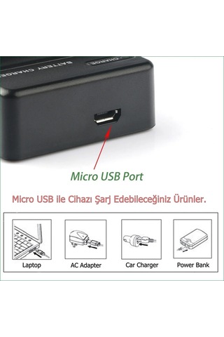 Canon Cb-2ldc Cb-2lde Usb Şarj Cihazı Canon Nb-11l Ve Nb-11lh Bat