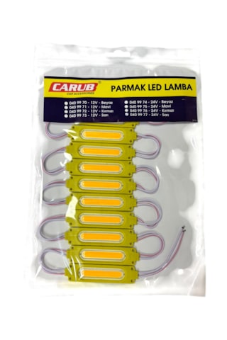 Parmak Lamba Cob Led Sarı Gün Işığı 24v 10'lu Br 040 99 77