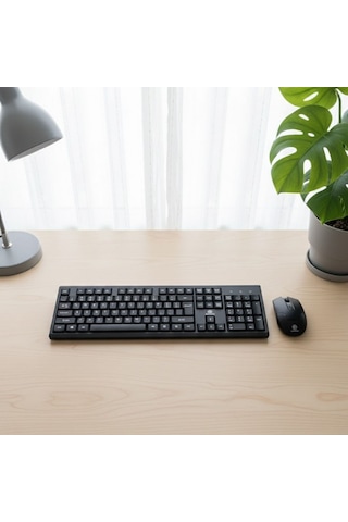 Buffer Kablosuz Q Klavye Mouse Seti Rahat Yazım, Sessiz Tuşlar, Ofis Ve Ev Kullanımına Uygun Set Yk7100 Diğer