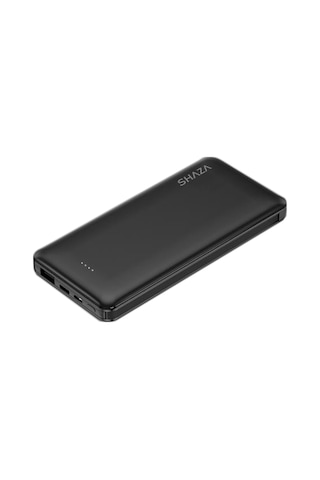 Shaza 10.000 Mah 4in1 Smart Chip Powerbank Siyah