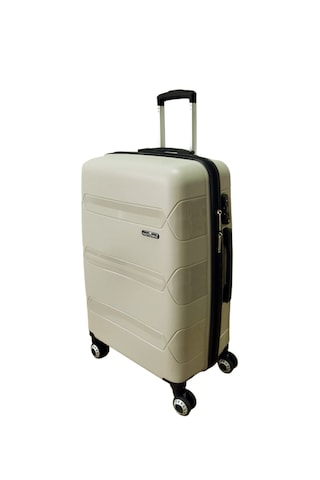 Hotowa Gold Pp Valiz 8011 Ekru Tsa Kilitli Orta Boy Ekru