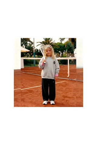 Poala Kids Siyah Barrel Jogger Pantolon